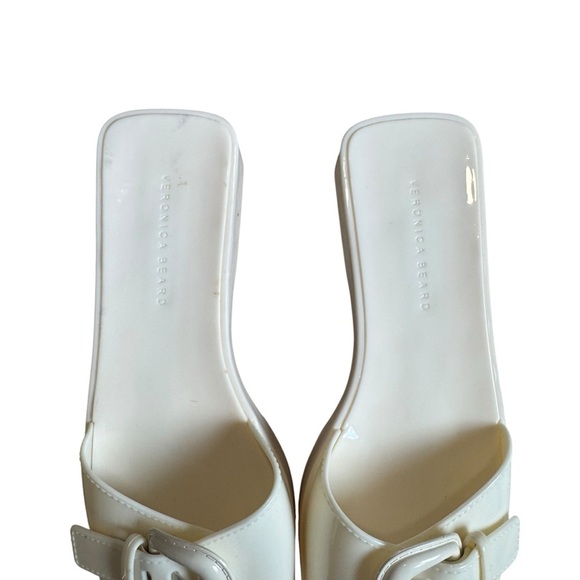 Veronica Beard - Davina Jelly Elegant Cream Slide Sandals Sz 9 - Picture 4 of 10